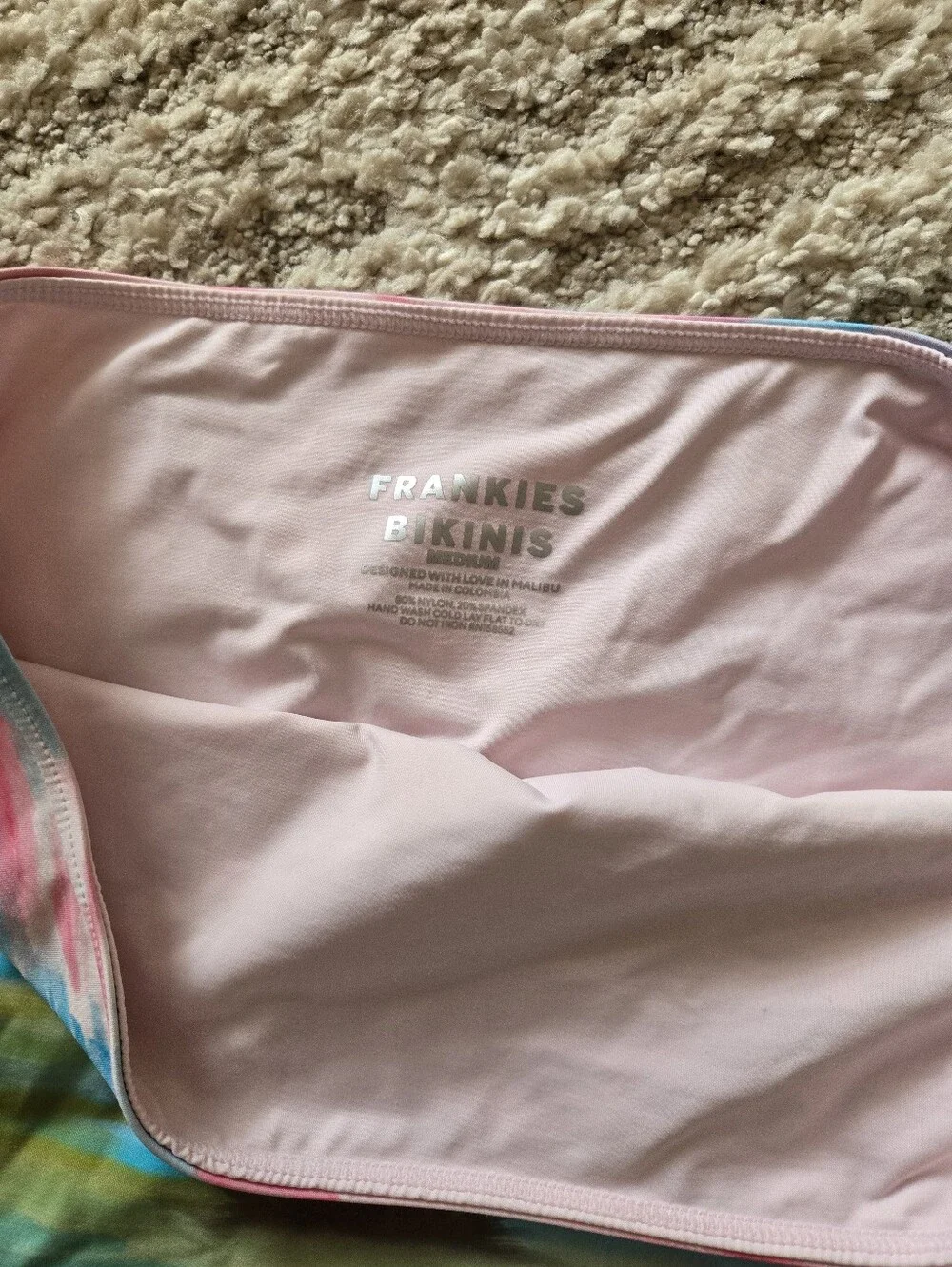 Frankie's Bikinis Peace Strapless Swim Top